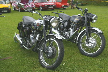 two Velocette Venoms