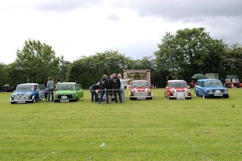 a row of minis