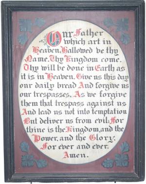 Lord's Prayer board
