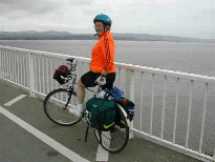 Pippa on Severn bridge