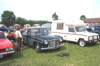 half a Capri, a Rover 3 litre and a funny little kitcar motor home - no offence intended!